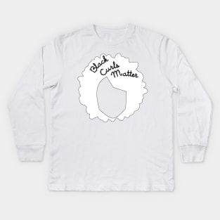 BLACK CURLS MATTER by AfreeKA -1 Kids Long Sleeve T-Shirt